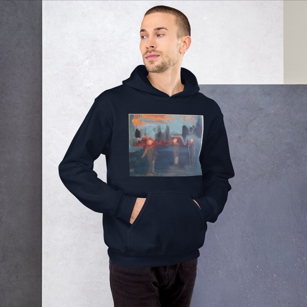 Walking outside the city Unisex Sweatshirt